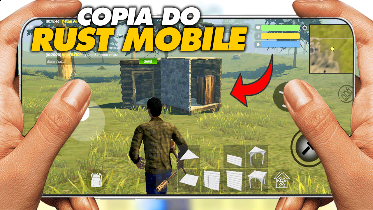 Stranded Isle NOVO JOGO ESTILO RUST PARA CELULAR!