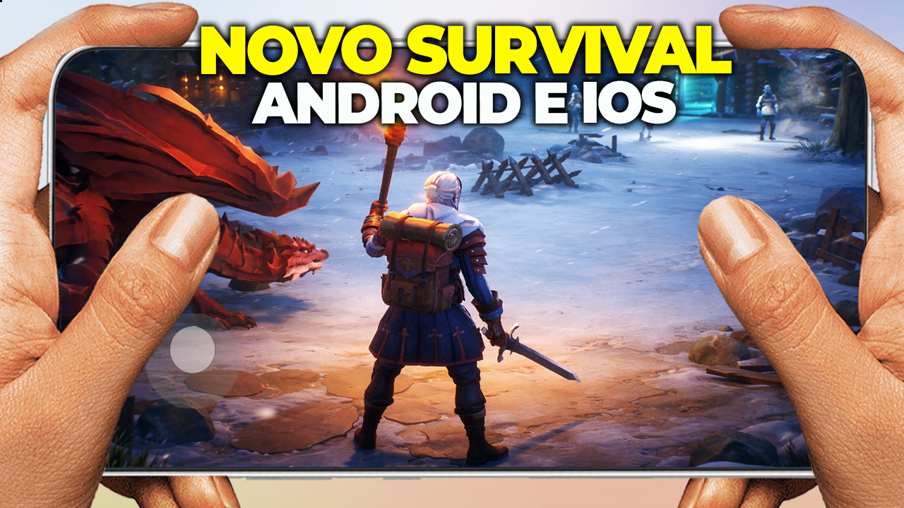 Frostland Survival NOVO JOGO DE SOBREVIVENCIA PARA CELULAR ANDROID GAMEPLAY