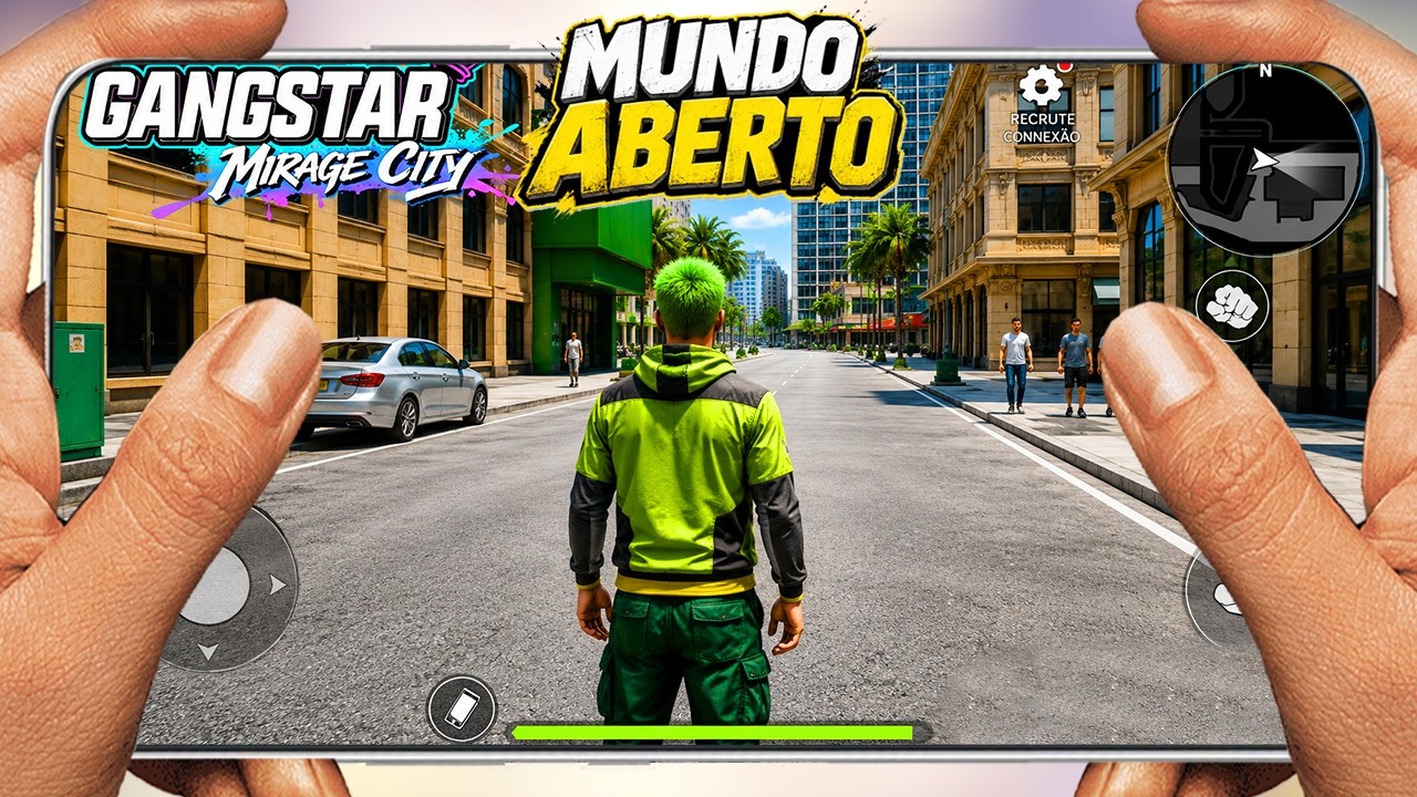Gangstar Mirage City: Online NOVO JOGO ESTILO GTA V PARA CELULAR ANDROID